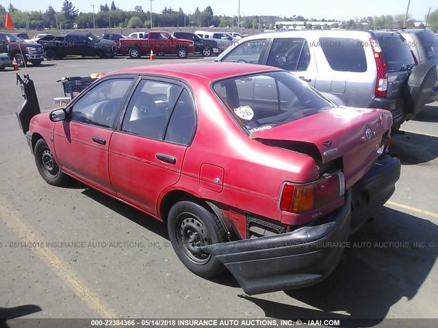 JT2EL43A2M0010391 - 1991 TOYOTA TERCEL DELUXE RED photo 3