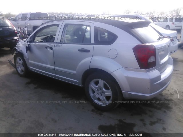 1B3HB48B47D306472 - 2007 DODGE CALIBER SXT SILVER photo 3