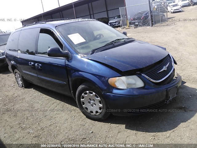 2C8GP44LX3R115204 - 2003 CHRYSLER TOWN & COUNTRY LX Dark Blue photo 1