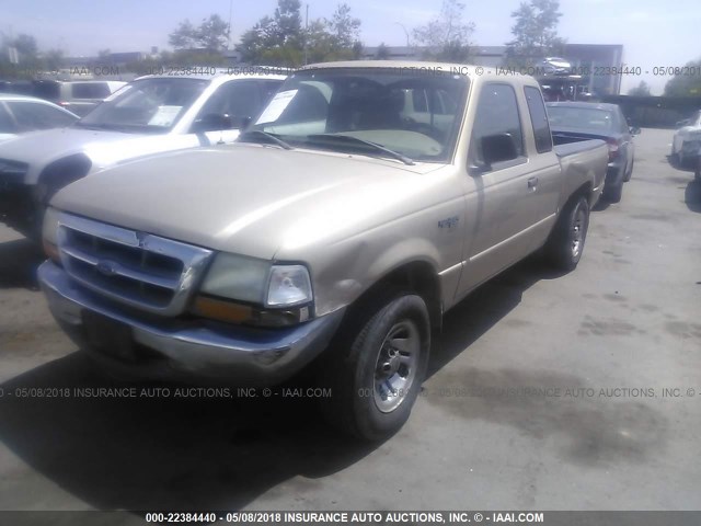 1FTYR14C9XPA36984 - 1999 FORD RANGER SUPER CAB GOLD photo 2