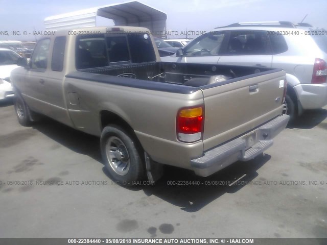 1FTYR14C9XPA36984 - 1999 FORD RANGER SUPER CAB GOLD photo 3