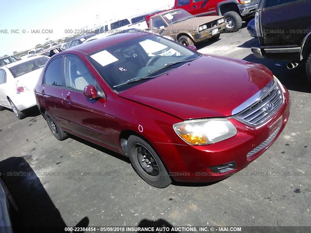 KNAFE222995667572 - 2009 KIA SPECTRA EX/LX/SX RED photo 1