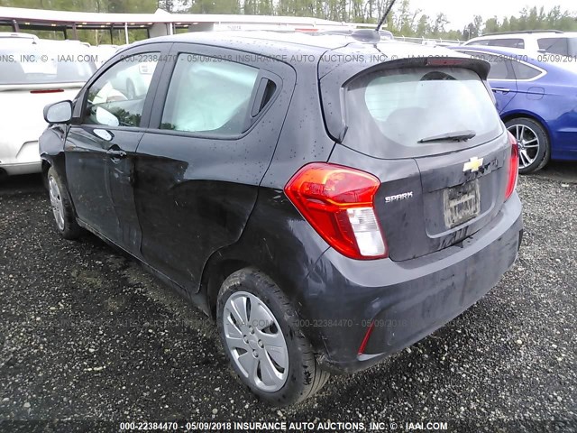 KL8CA6SA3HC829635 - 2017 CHEVROLET SPARK LS BLACK photo 3