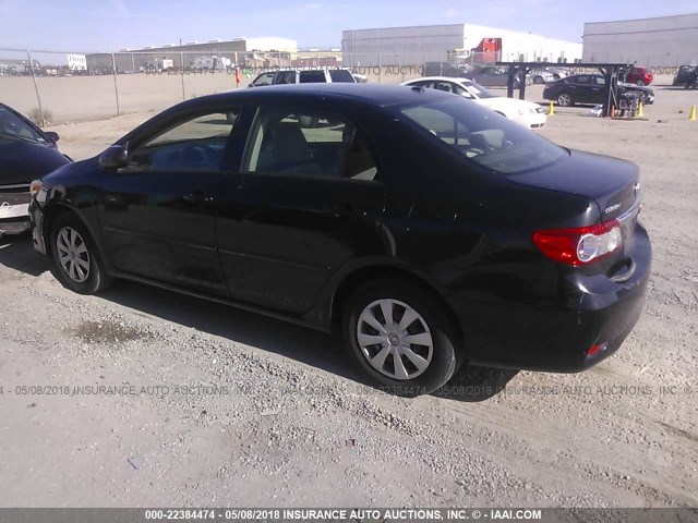 JTDBU4EE5B9160737 - 2011 TOYOTA COROLLA S/LE BLACK photo 3