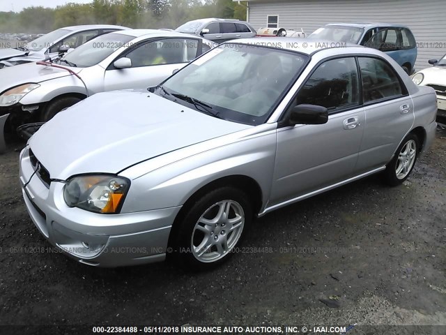 JF1GD67595H517500 - 2005 SUBARU IMPREZA RS SILVER photo 2