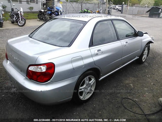 JF1GD67595H517500 - 2005 SUBARU IMPREZA RS SILVER photo 4