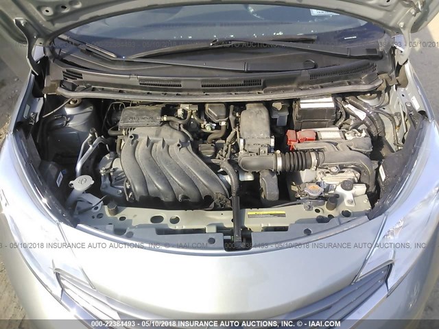 3N1CE2CP7FL356009 - 2015 NISSAN VERSA NOTE S/S PLUS/SV/SL/SR GRAY photo 10