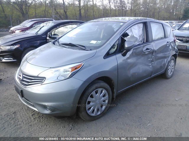 3N1CE2CP7FL356009 - 2015 NISSAN VERSA NOTE S/S PLUS/SV/SL/SR GRAY photo 2
