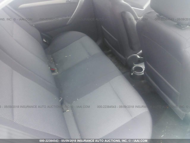 KL1TD56687B172356 - 2007 CHEVROLET AVEO LS SILVER photo 8