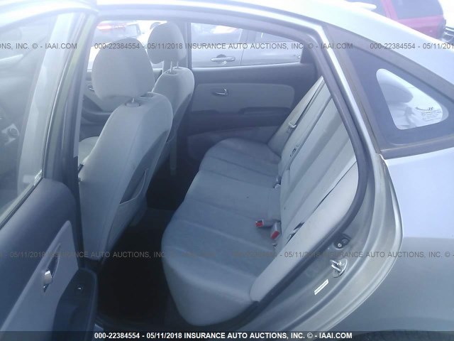 KMHDU4AD9AU908516 - 2010 HYUNDAI ELANTRA BLUE/GLS/SE GRAY photo 8