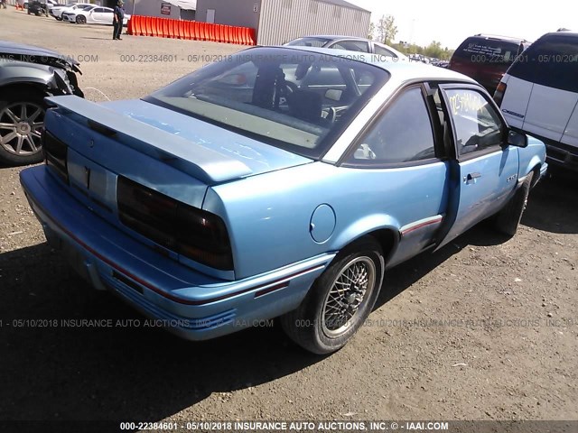 1G2JB14T6N7514575 - 1992 PONTIAC SUNBIRD SE BLUE photo 4