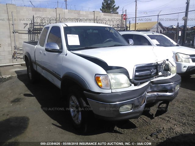 5TBRT34102S327591 - 2002 TOYOTA TUNDRA ACCESS CAB/ACCESS CAB SR5 WHITE photo 1