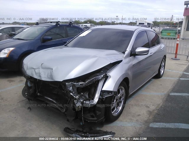 1HGCR2F58EA054604 - 2014 HONDA ACCORD SPORT 银色 照片 2