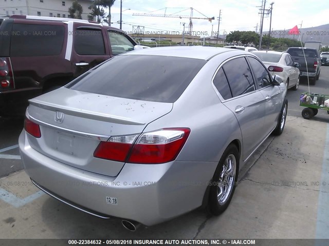 1HGCR2F58EA054604 - 2014 HONDA ACCORD SPORT SILVER photo 4