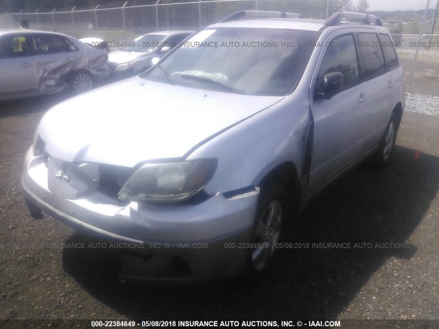 JA4LZ41G53U063866 - 2003 MITSUBISHI OUTLANDER XLS SILVER photo 2