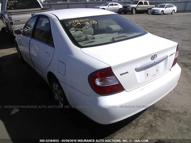 4T1BE32K74U283727 - 2004 TOYOTA CAMRY LE/XLE/SE WHITE photo 3