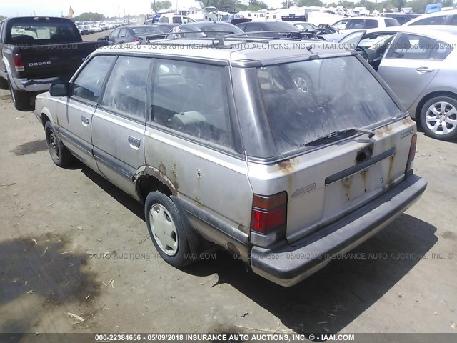 JF2AN53B0JE455372 - 1988 SUBARU GL 4WD SILVER photo 3