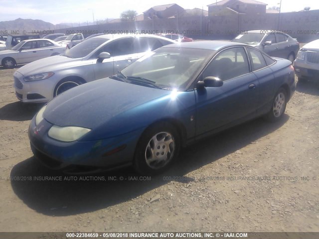 1G8ZP12862Z277045 - 2002 SATURN SC1 BLUE photo 2