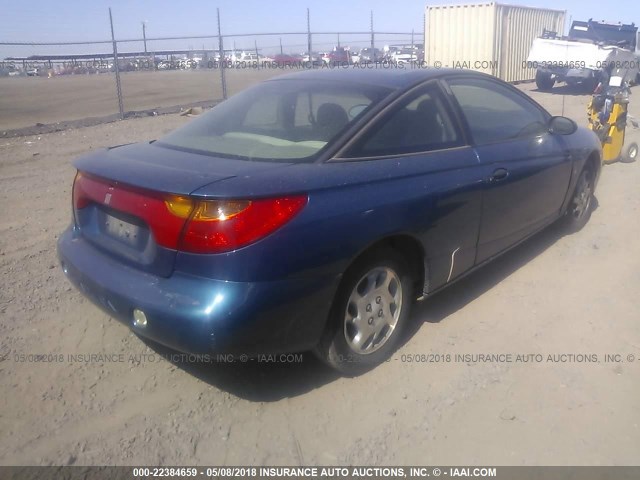 1G8ZP12862Z277045 - 2002 SATURN SC1 BLUE photo 4