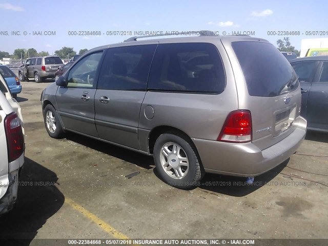 2FMZA52276BA64913 - 2006 FORD FREESTAR SEL BROWN photo 3