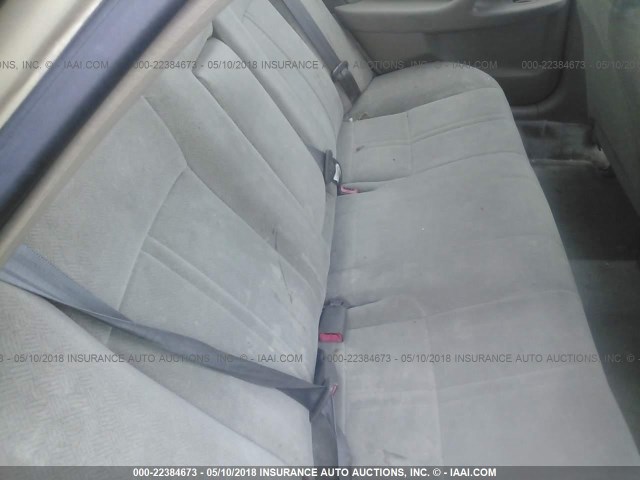 4T1BG22K81U820220 - 2001 TOYOTA CAMRY CE/LE/XLE 金色 照片 8