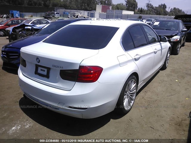 WBA3C1C53CF434414 - 2012 BMW 328 I SULEV WHITE photo 4