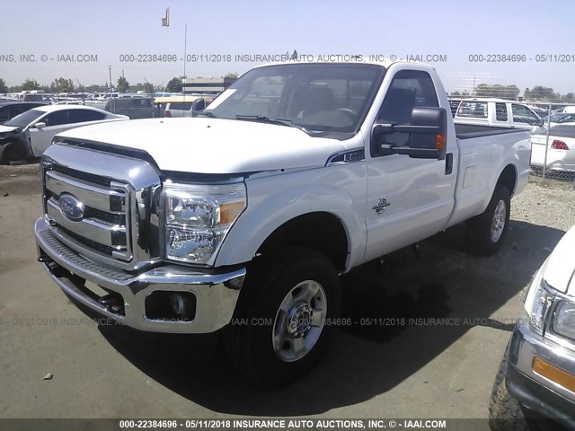 1FTBF2BT6GEC83897 - 2016 FORD F250 SUPER DUTY WHITE photo 2