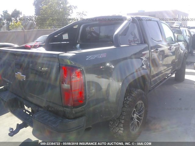 1GCGTEENXH1329219 - 2017 CHEVROLET COLORADO ZR2 GRAY photo 4
