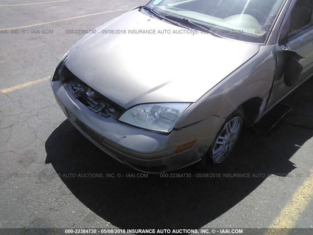 1FAFP36N05W201577 - 2005 FORD FOCUS ZXW GOLD photo 6