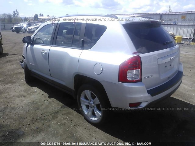 1J4NF1FB2BD251823 - 2011 JEEP COMPASS SPORT SILVER photo 3