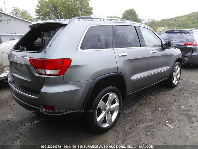 1C4RJFBG7DC594334 - 2013 JEEP GRAND CHEROKEE LIMITED GRAY photo 4