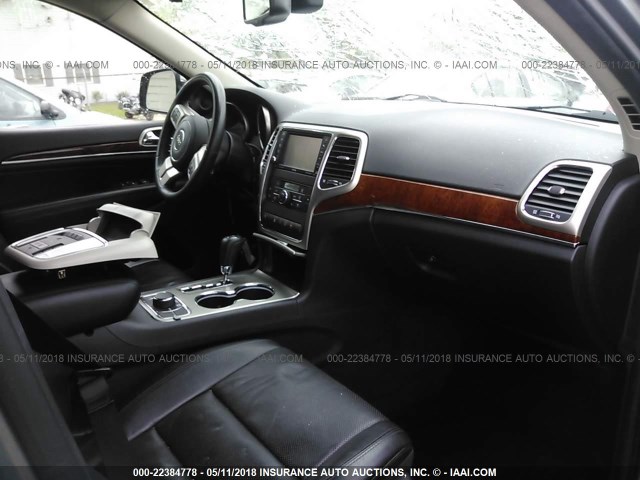 1C4RJFBG7DC594334 - 2013 JEEP GRAND CHEROKEE LIMITED GRAY photo 5