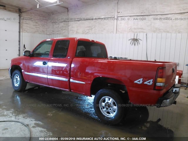 1GTEK19T3XE507037 - 1999 GMC NEW SIERRA K1500 RED photo 3