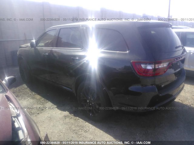 1C4RDHAG6GC315240 - 2016 DODGE DURANGO SXT BLACK photo 3