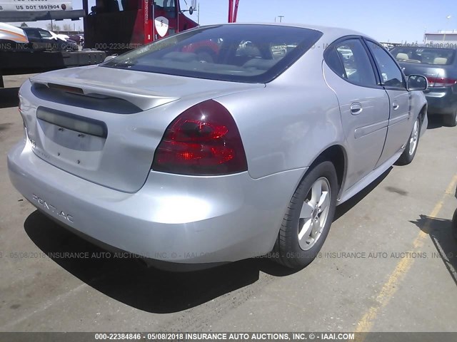 2G2WP522151348665 - 2005 PONTIAC GRAND PRIX SILVER photo 4