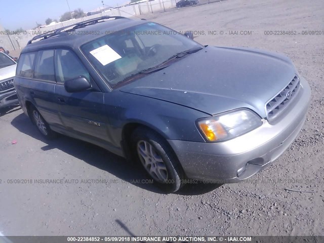 4S3BH675917652999 - 2001 SUBARU LEGACY OUTBACK AWP 青色 照片 1