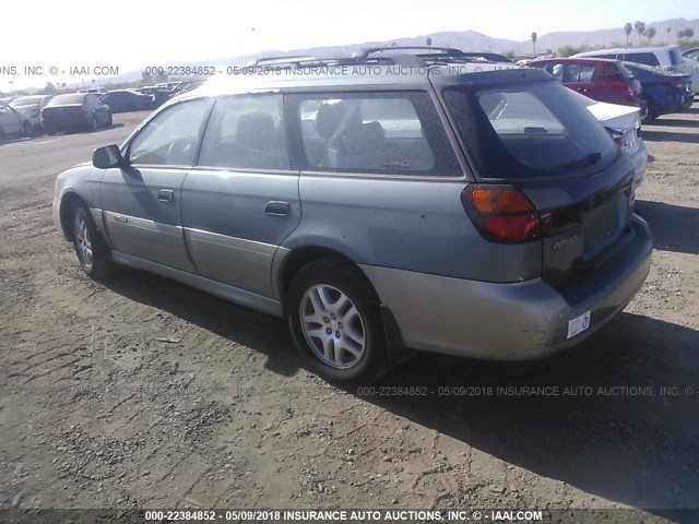 4S3BH675917652999 - 2001 SUBARU LEGACY OUTBACK AWP 青色 照片 3
