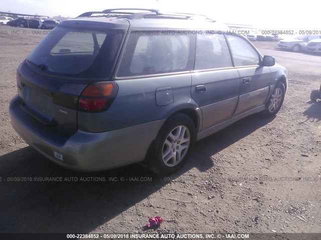 4S3BH675917652999 - 2001 SUBARU LEGACY OUTBACK AWP 青色 照片 4