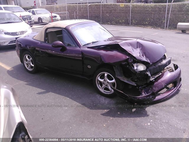 JM1NB3535Y0148645 - 2000 MAZDA MX-5 MIATA LS MAROON photo 1