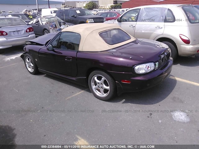 JM1NB3535Y0148645 - 2000 MAZDA MX-5 MIATA LS MAROON photo 3