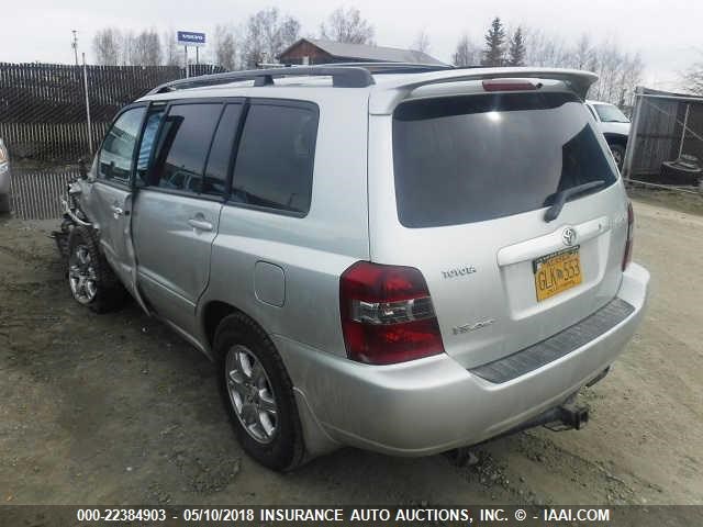 JTEEP21A070199710 - 2007 TOYOTA HIGHLANDER SPORT/LIMITED SILVER photo 3