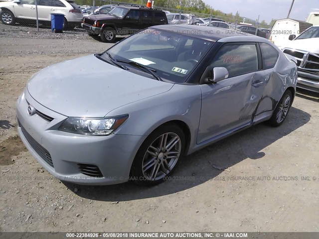 JTKJF5C75C3024704 - 2012 TOYOTA SCION TC GRAY photo 2