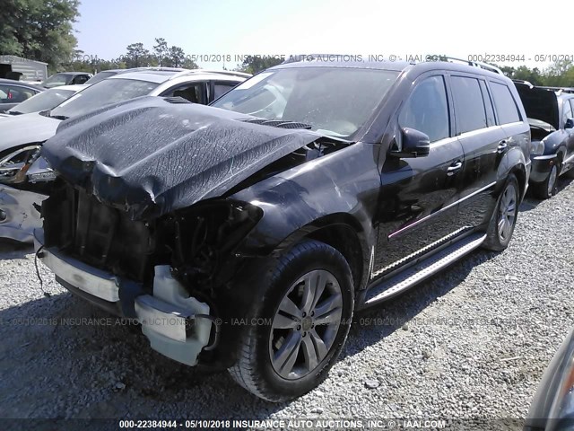 4JGBF7BE0CA799636 - 2012 MERCEDES-BENZ GL 450 4MATIC BLACK photo 2