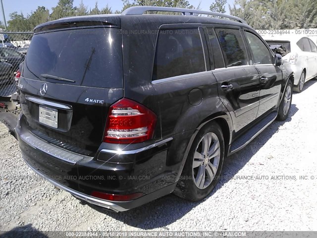 4JGBF7BE0CA799636 - 2012 MERCEDES-BENZ GL 450 4MATIC BLACK photo 4