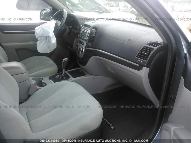 5NMSH13E69H322590 - 2009 HYUNDAI SANTA FE SE/LIMITED GRAY photo 5