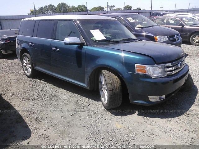 2FMGK5DC7BBD21105 - 2011 FORD FLEX LIMITED BLUE photo 1