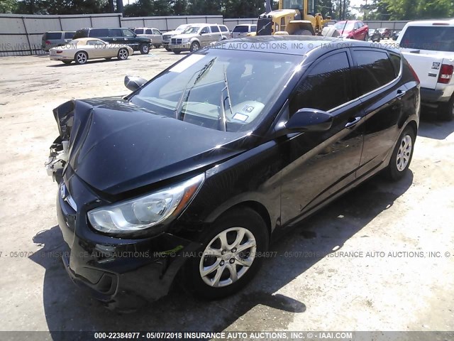 KMHCT5AE8CU058247 - 2012 HYUNDAI ACCENT GLS/GS BLACK photo 2