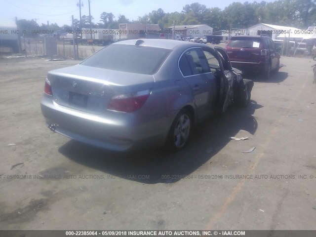 WBANF73547CU27532 - 2007 BMW 530 XI Сұр фото 4