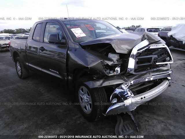 5TFUM5F18DX045672 - 2013 TOYOTA TUNDRA DOUBLE CAB SR5 BEIGE photo 1