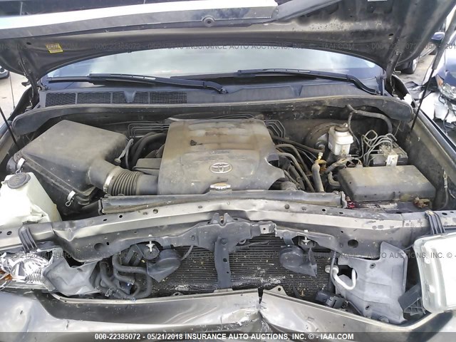 5TFUM5F18DX045672 - 2013 TOYOTA TUNDRA DOUBLE CAB SR5 BEIGE photo 10